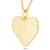 Shyne Collection Diamond Heart Pendant, Large - Shyne Jewelers Yellow Gold Shyne Jewelers