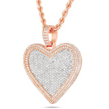 Shyne Collection Diamond Heart Pendant, Medium - Shyne Jewelers Rose Gold Shyne Jewelers